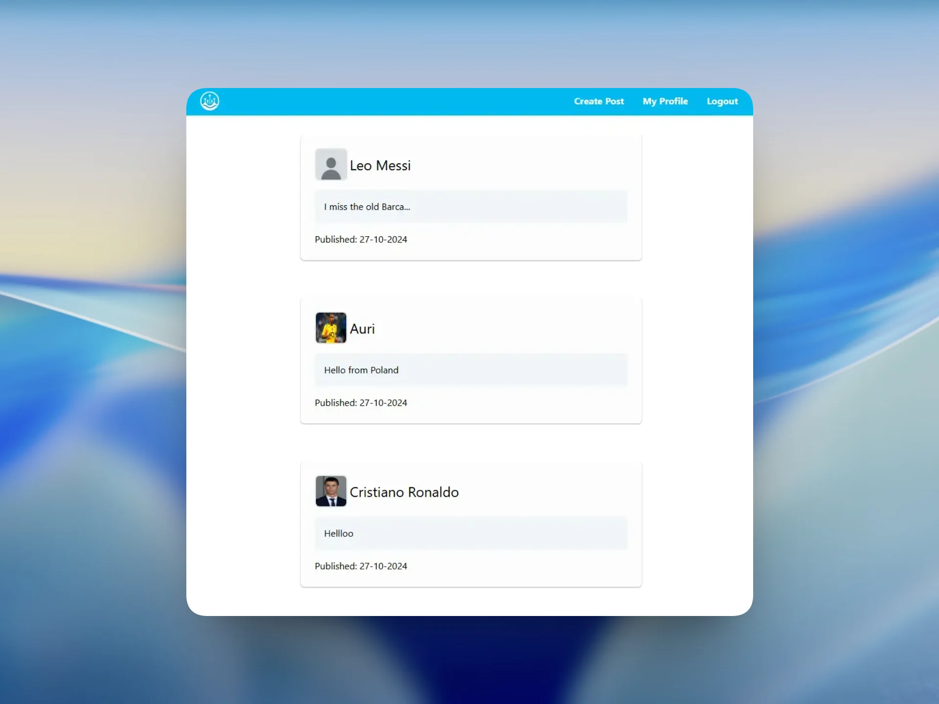 Social Network (Nodewave)