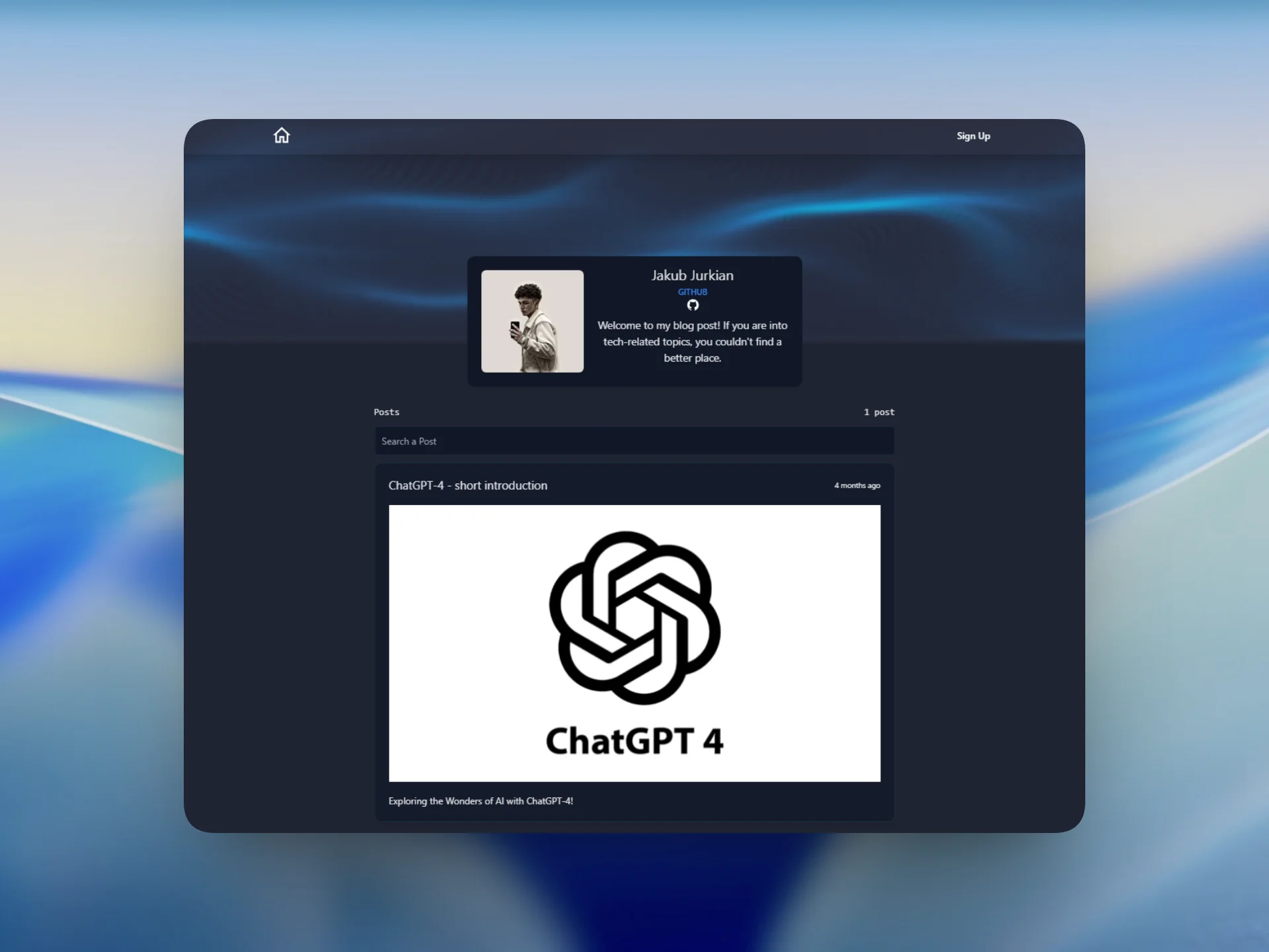 Full-Stack Serverless Tech Blog
